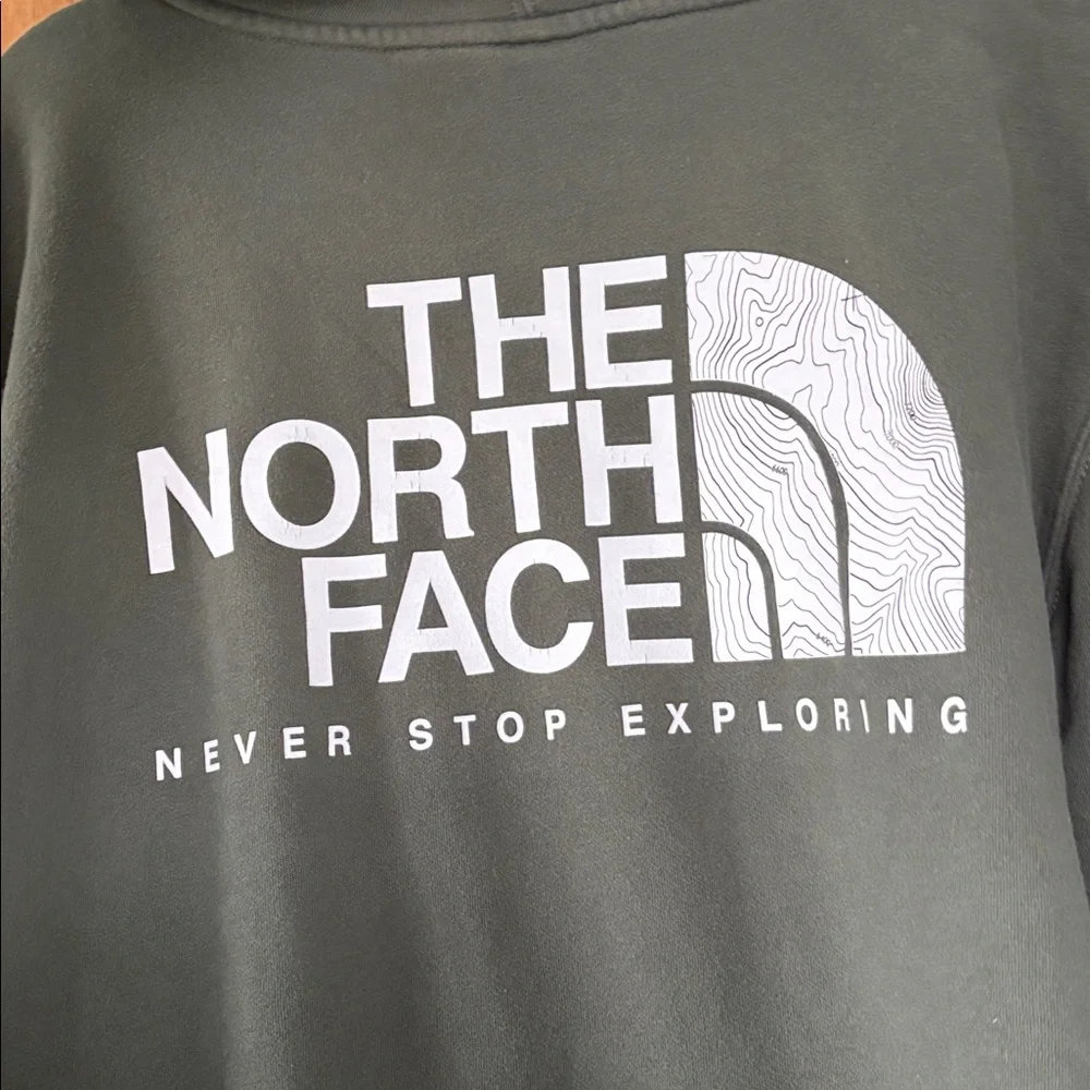 The North Face Dark Olive Green Pullover Hoodie